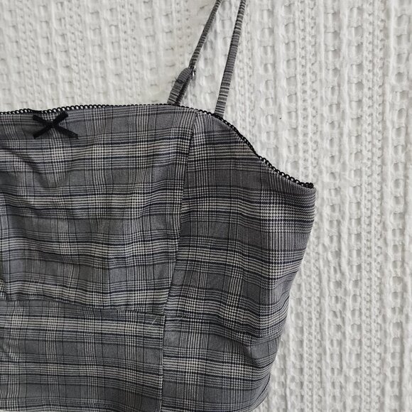 Wild Fable Black and White Plaid Crop Top Women's Size X-Large - Picture 9 of 11